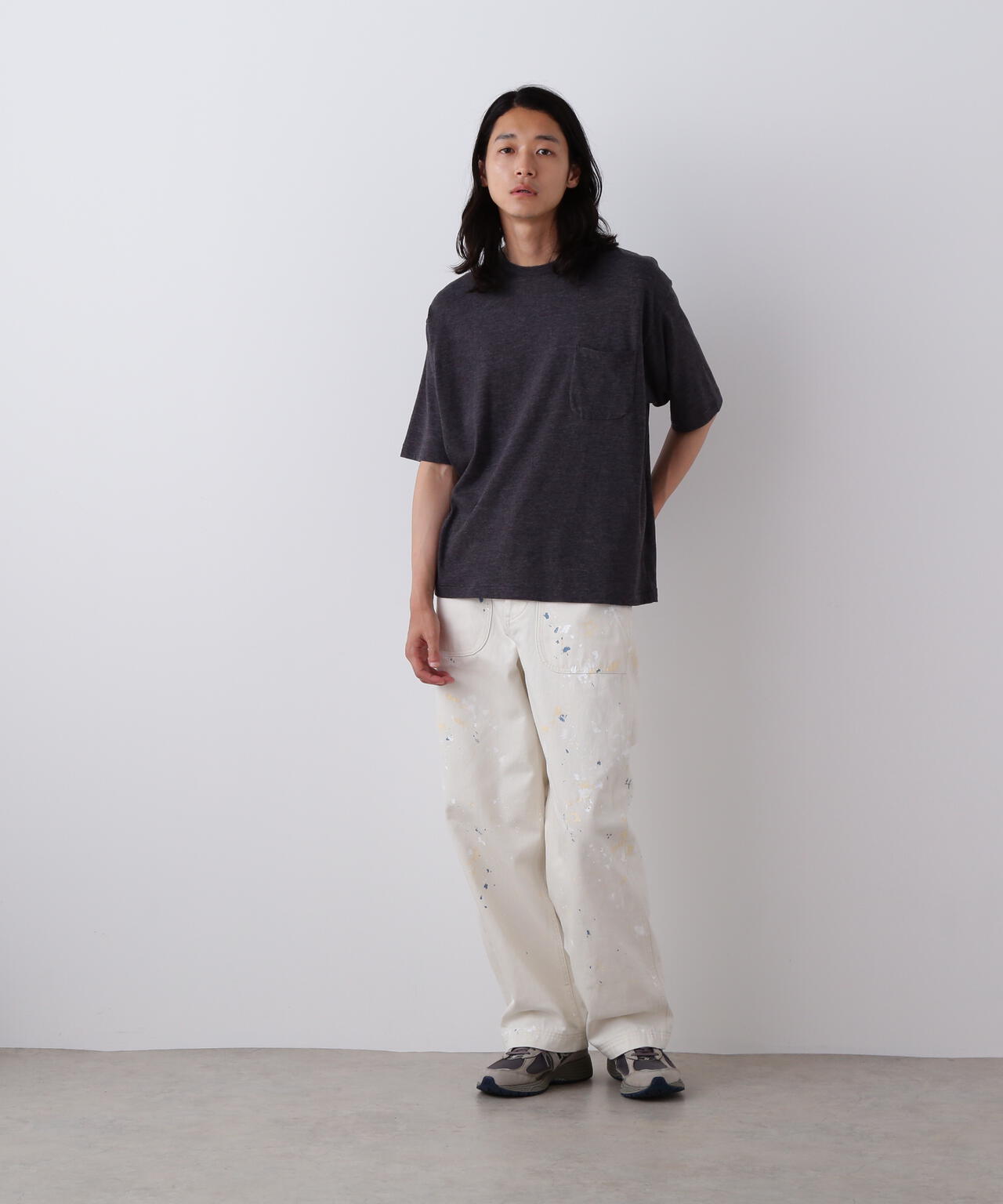 YLEVE / TETRON COTTON SLUB YARN JERSEY POCKET T-SHIRT