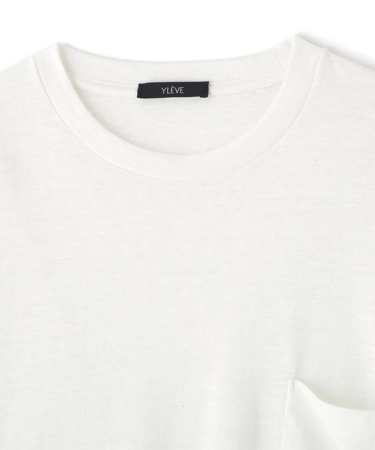 YLEVE / TETRON COTTON SLUB YARN JERSEY POCKET T-SHIRT