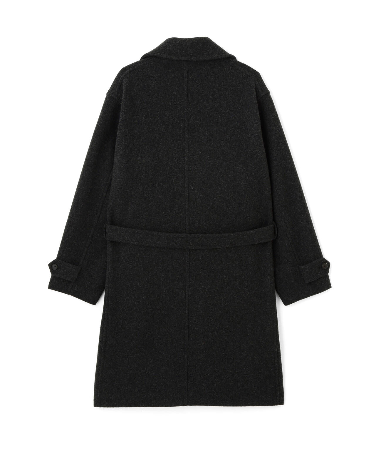 YLEVE / BLANKET-BRUSHED WOOL LONG COAT