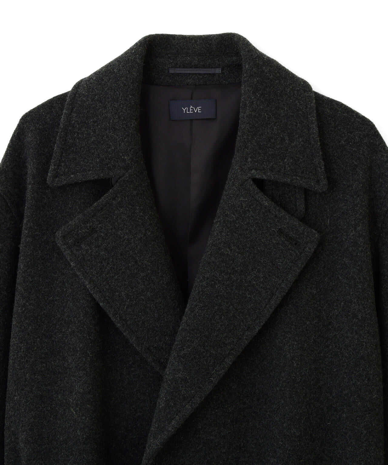YLEVE / BLANKET-BRUSHED WOOL LONG COAT