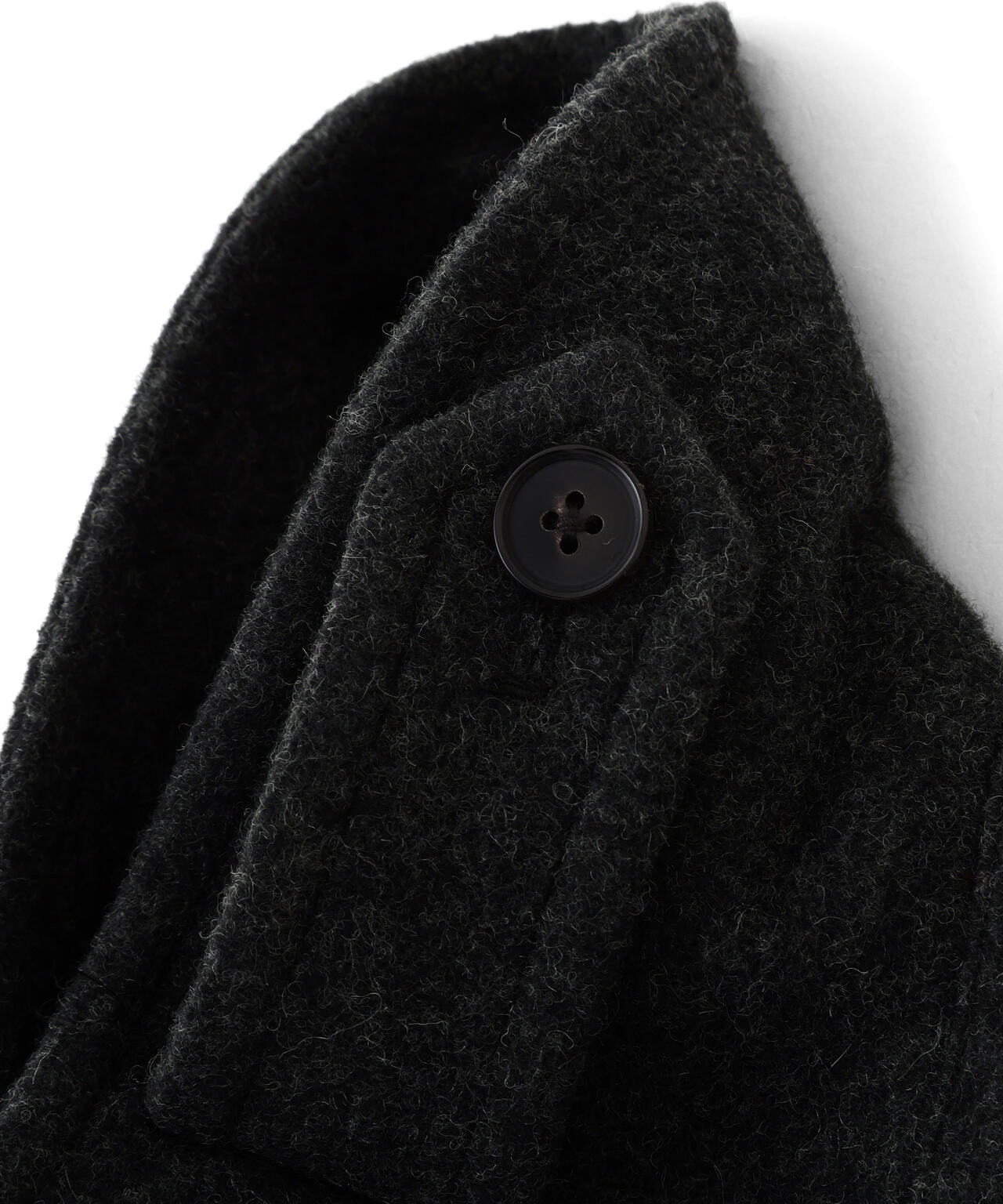 YLEVE / BLANKET-BRUSHED WOOL LONG COAT