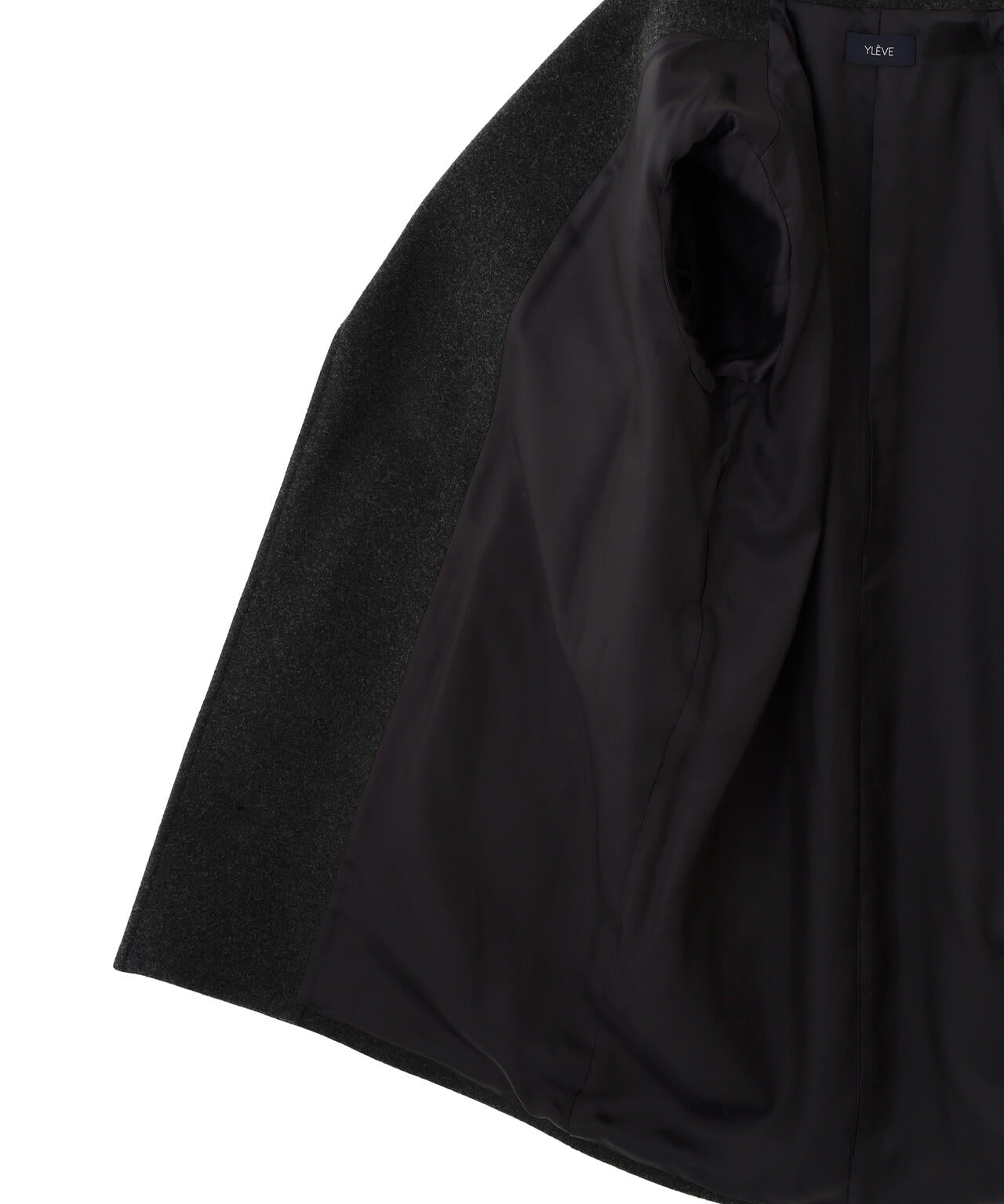 YLEVE / BLANKET-BRUSHED WOOL LONG COAT