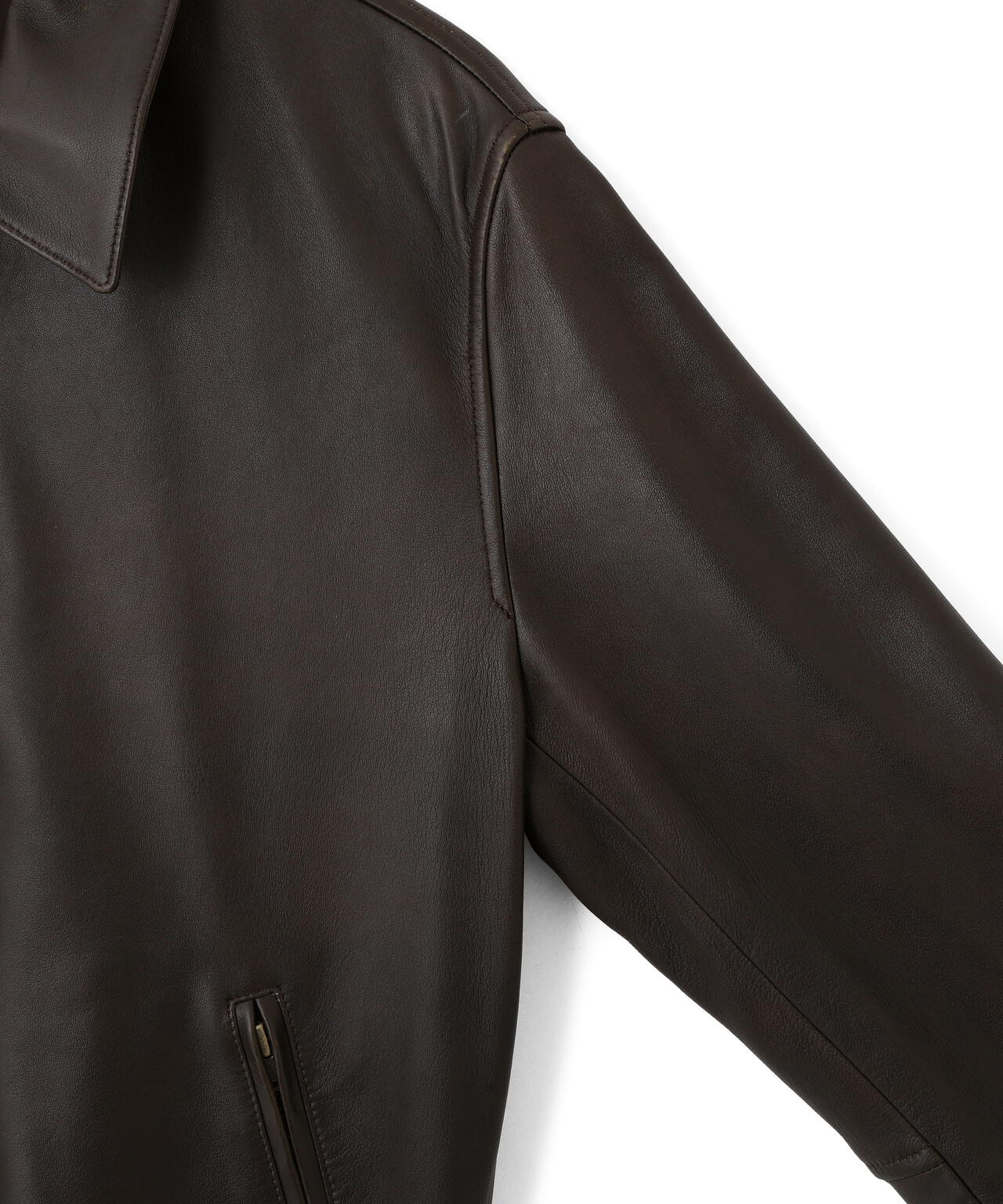 YLEVE / SHEEP AVIATOR LEATHER JACKET