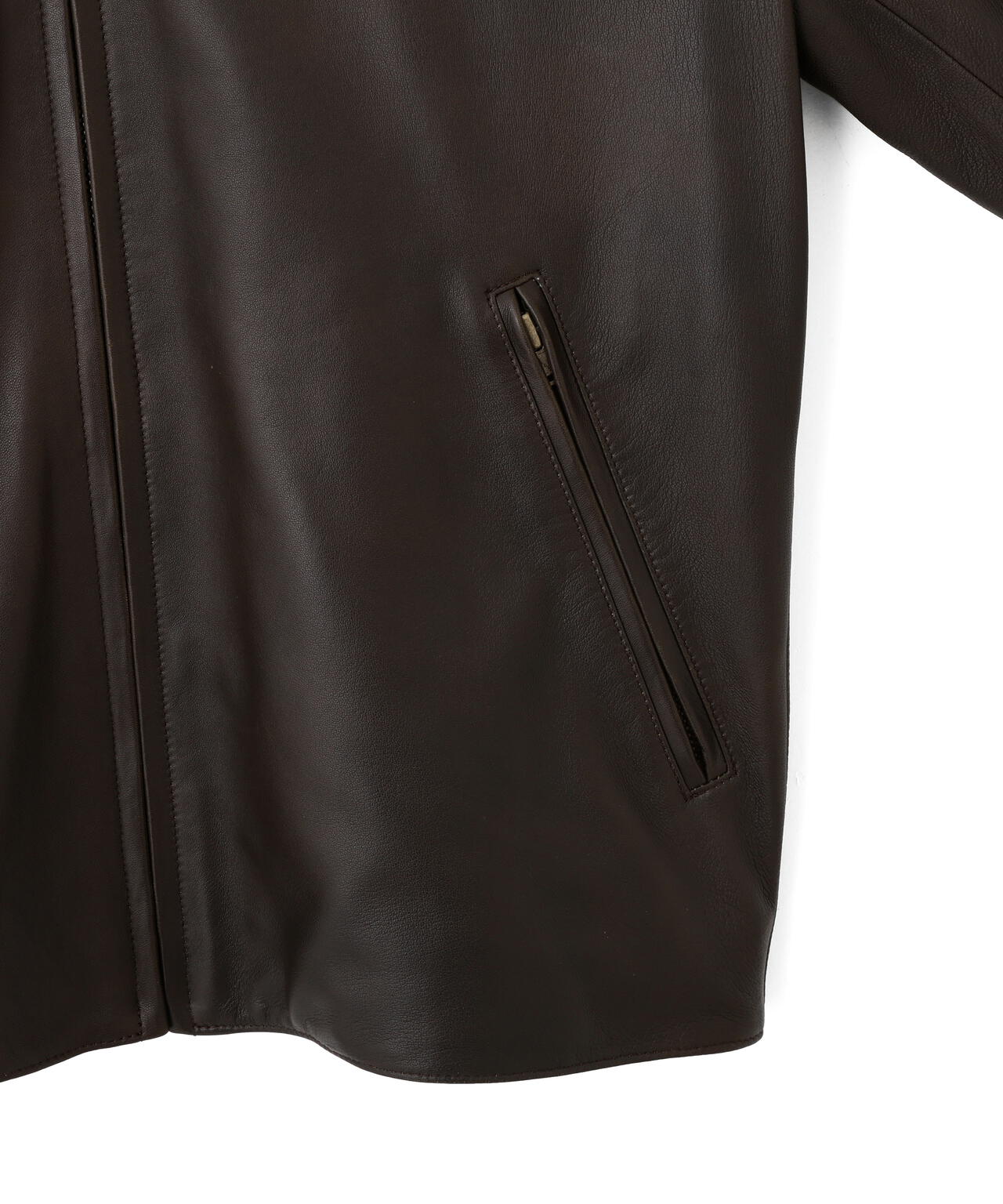 YLEVE / SHEEP AVIATOR LEATHER JACKET