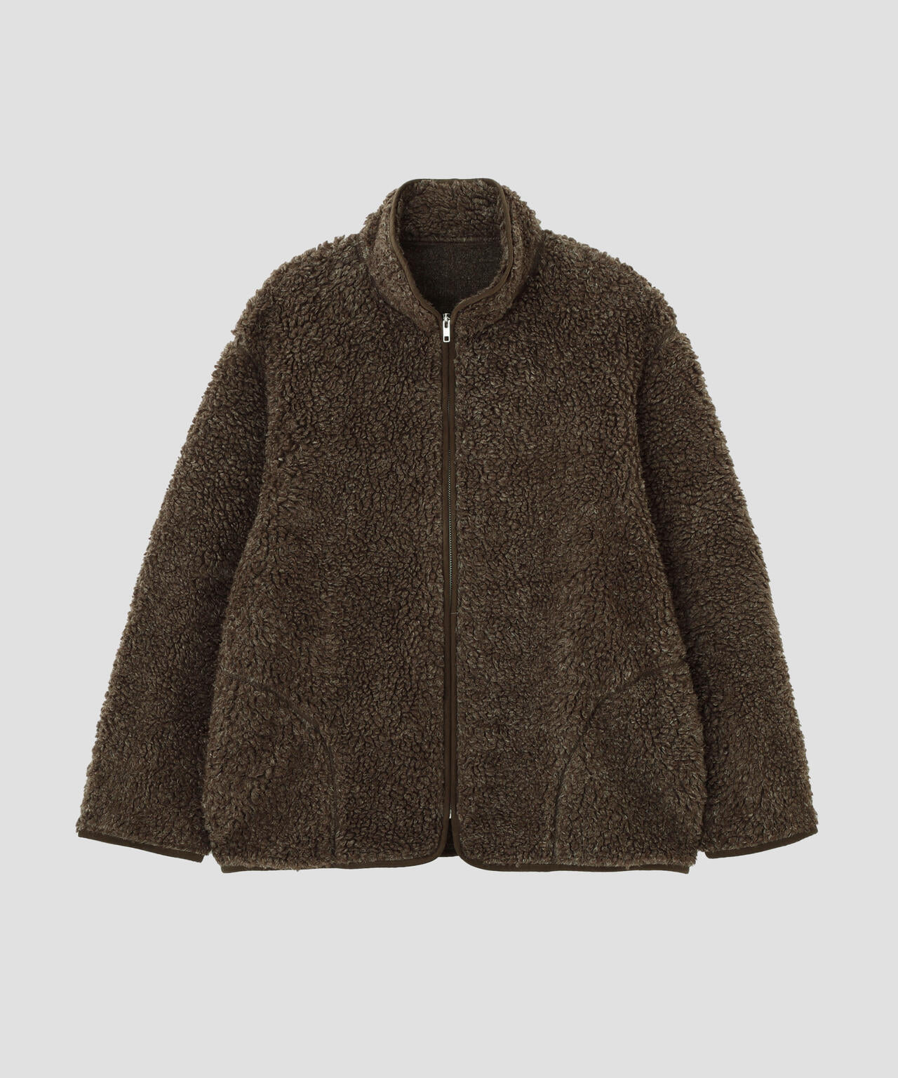 YLEVE / LINEN RAMIE POLYESTER BOA BLOUSON
