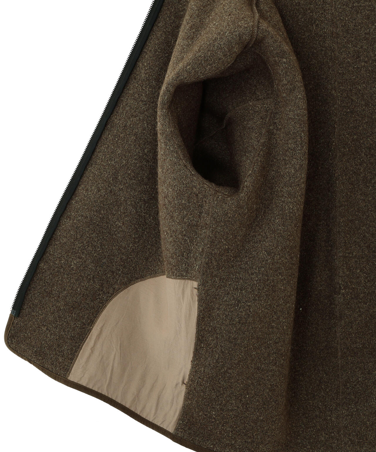 YLEVE / LINEN RAMIE POLYESTER BOA BLOUSON