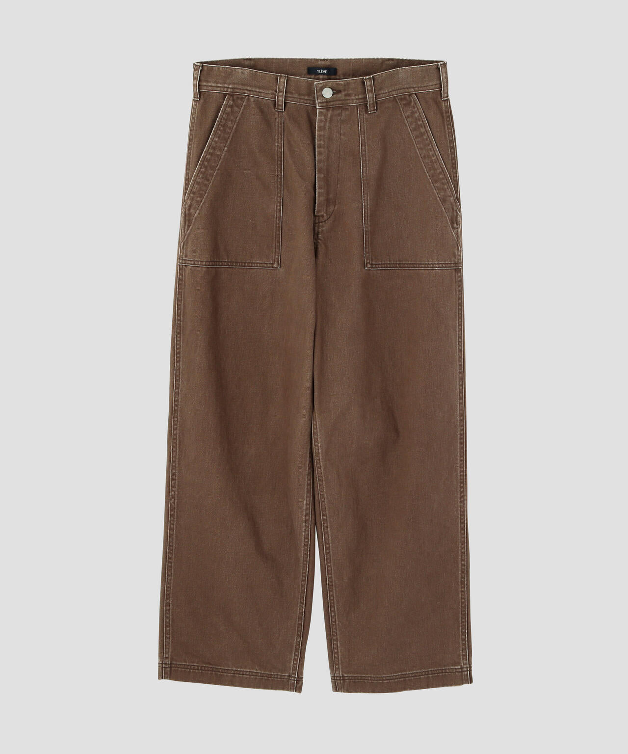 YLEVE / SUN-FADED COTTON TWILL PANTS