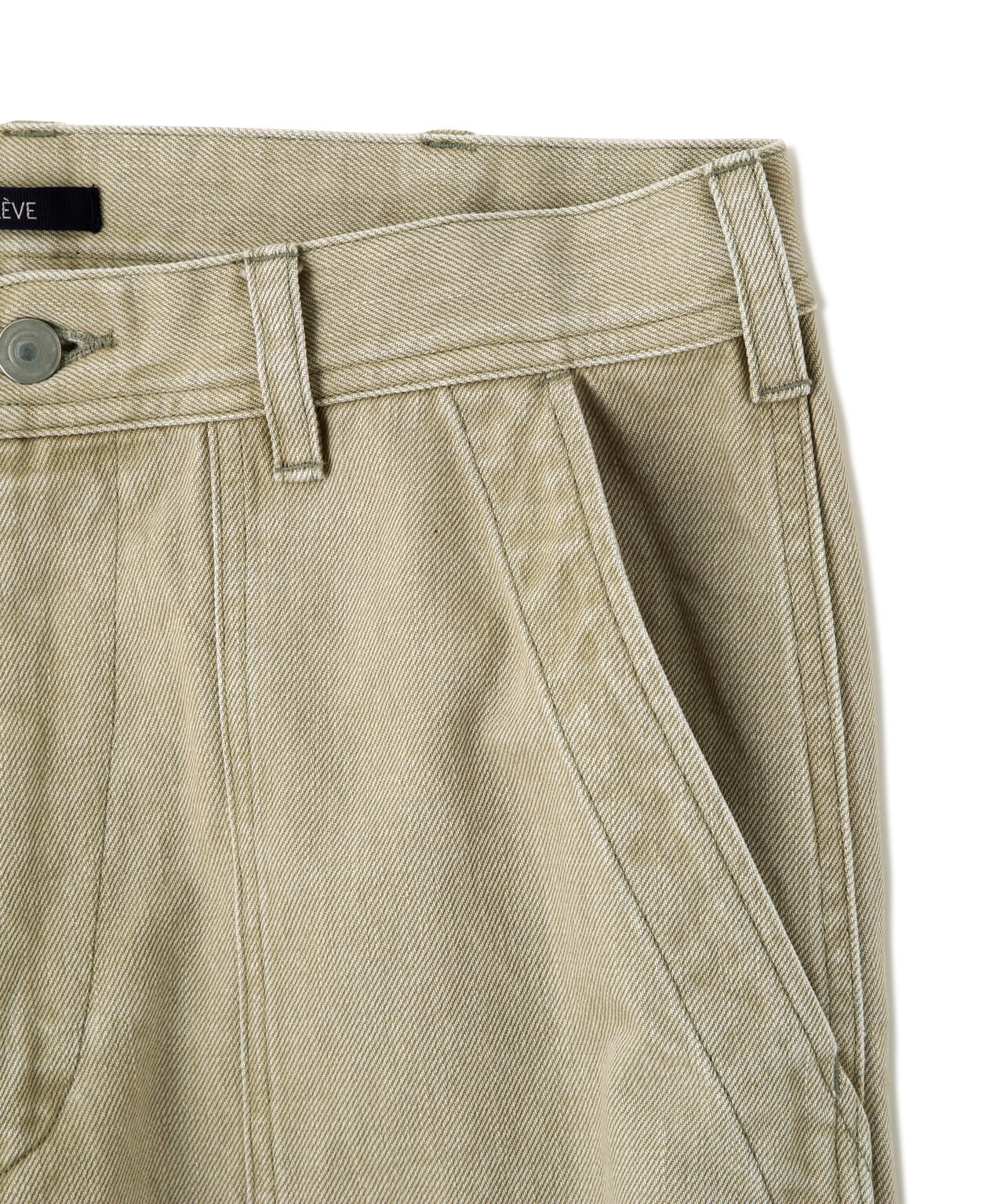 YLEVE / SUN-FADED COTTON TWILL PANTS