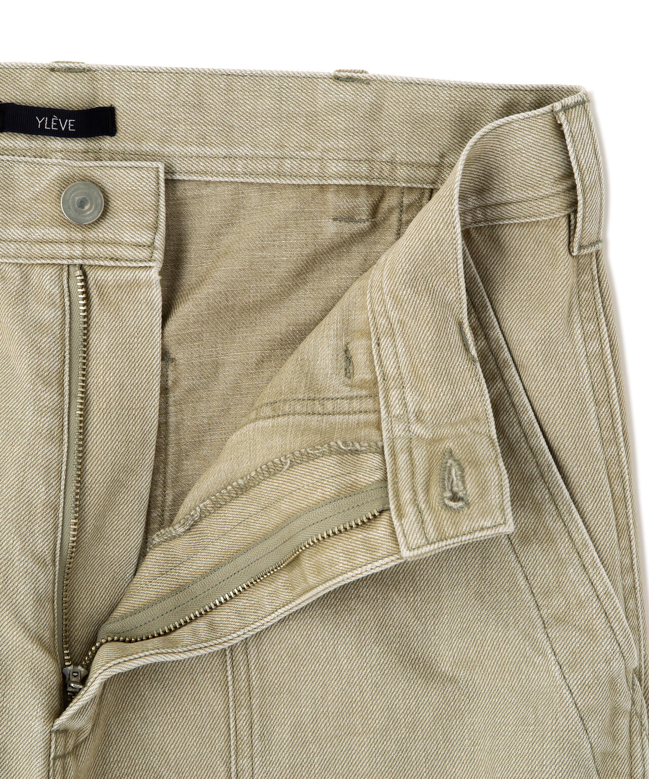 YLEVE / SUN-FADED COTTON TWILL PANTS