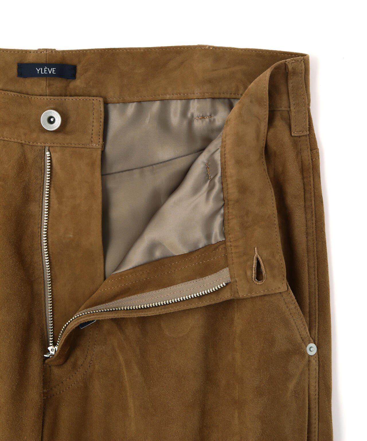 YLEVE / ROUGH GOAT SUEDE PAINTER PANTS