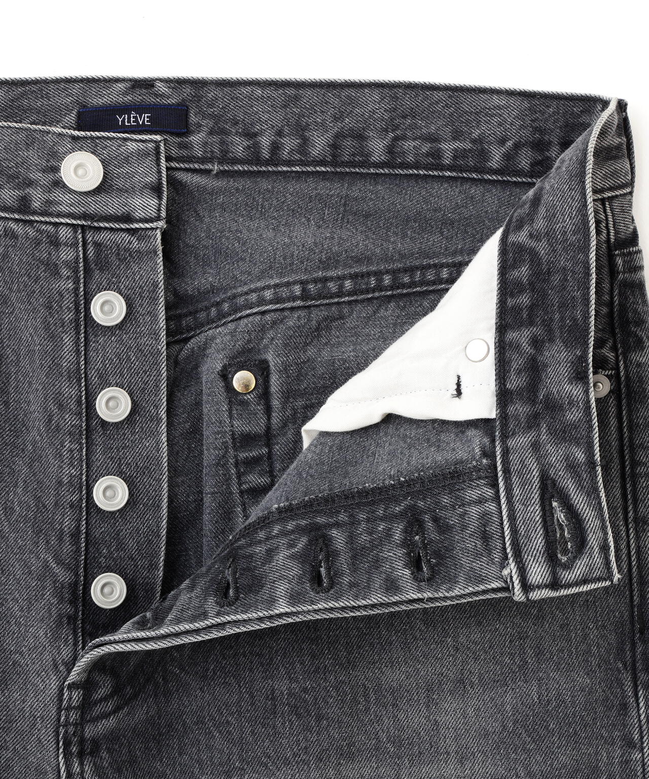 YLEVE / [UNISEX] USED-FINISHED 13.5oz STRAIGHT DENIM