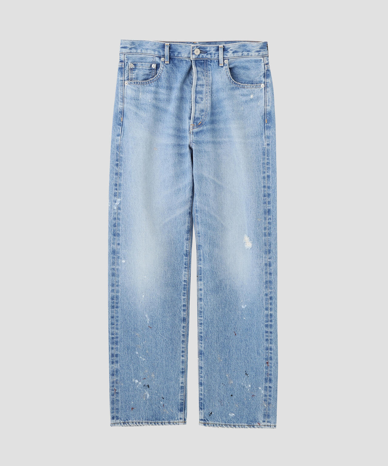 YLEVE / [UNISEX] USED-FINISHED 13.5oz STRAIGHT DENIM