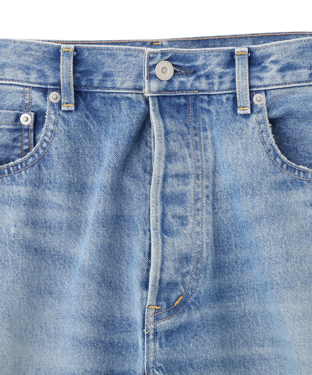 YLEVE / [UNISEX] USED-FINISHED 13.5oz STRAIGHT DENIM