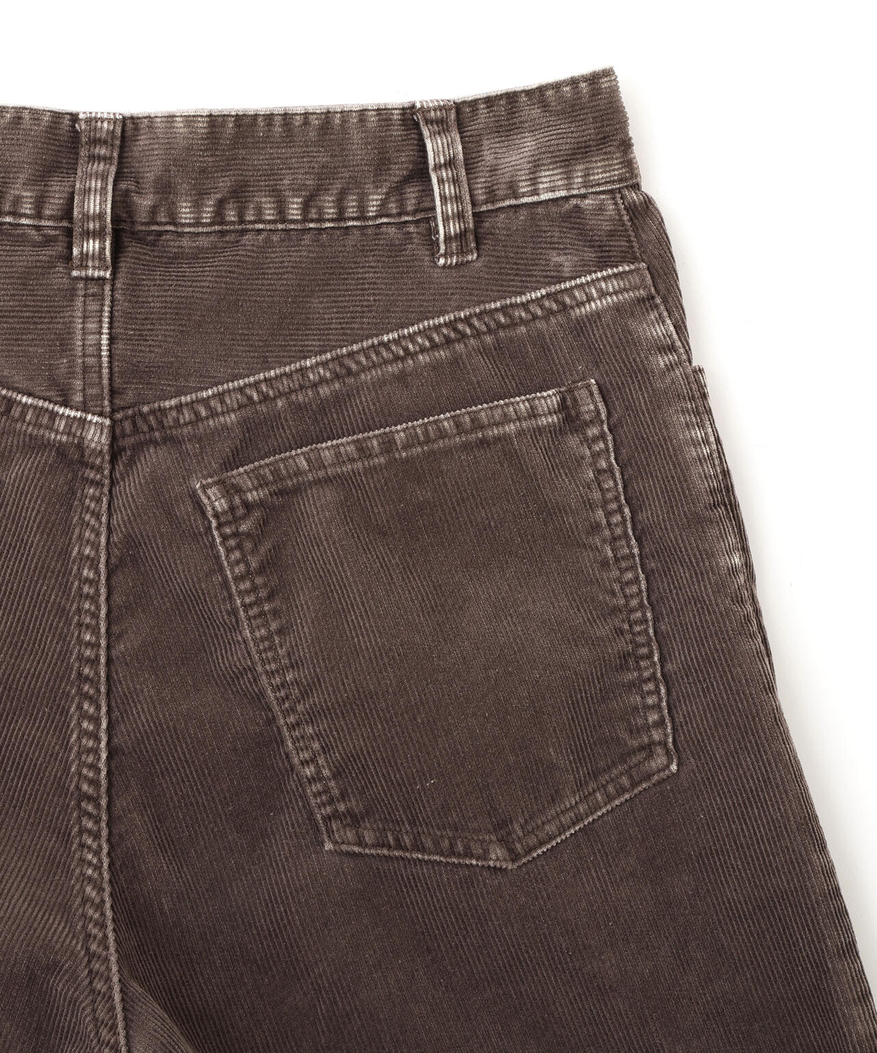YLEVE / [UNISEX] SULFUR-DYED BLEACHED CORDUROY PANTS