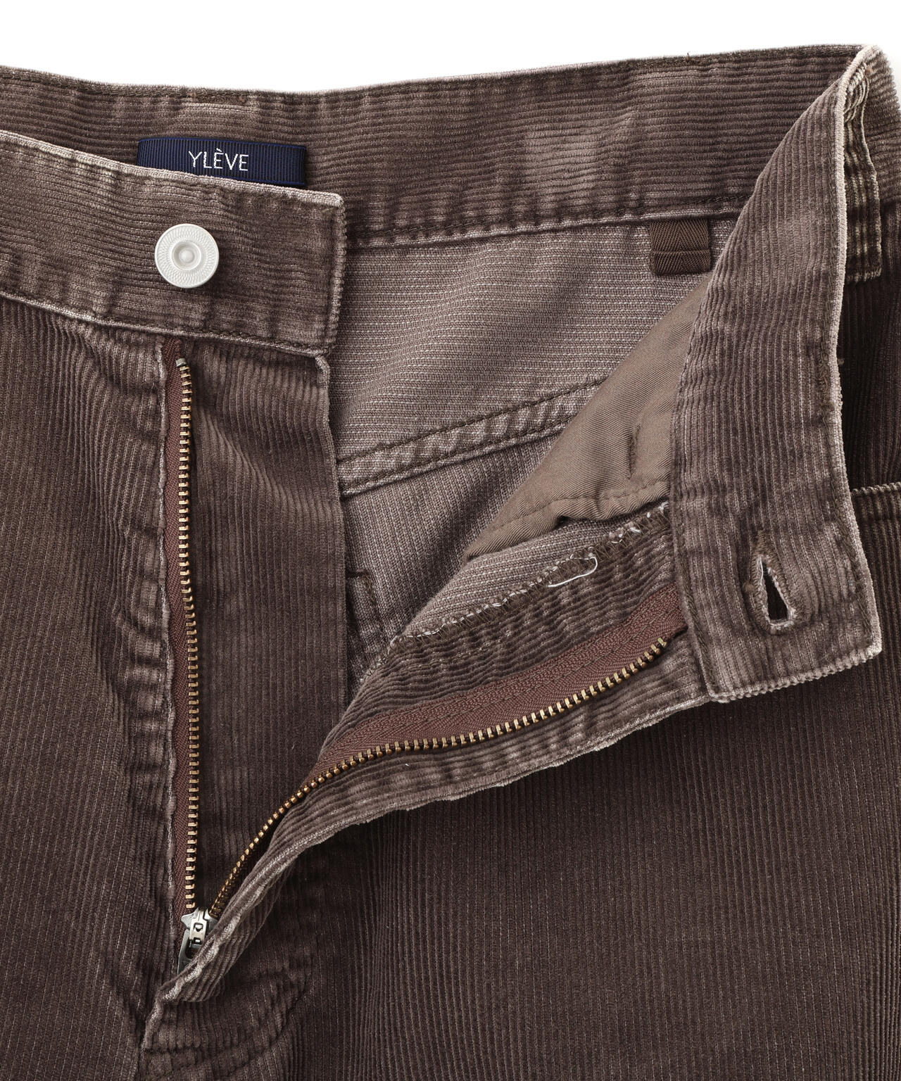 YLEVE / [UNISEX] SULFUR-DYED BLEACHED CORDUROY PANTS