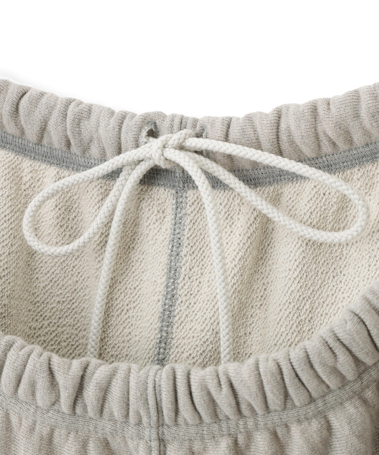 YLEVE / SUN-FADED COTTON SWEAT CUT-OFF PANTS