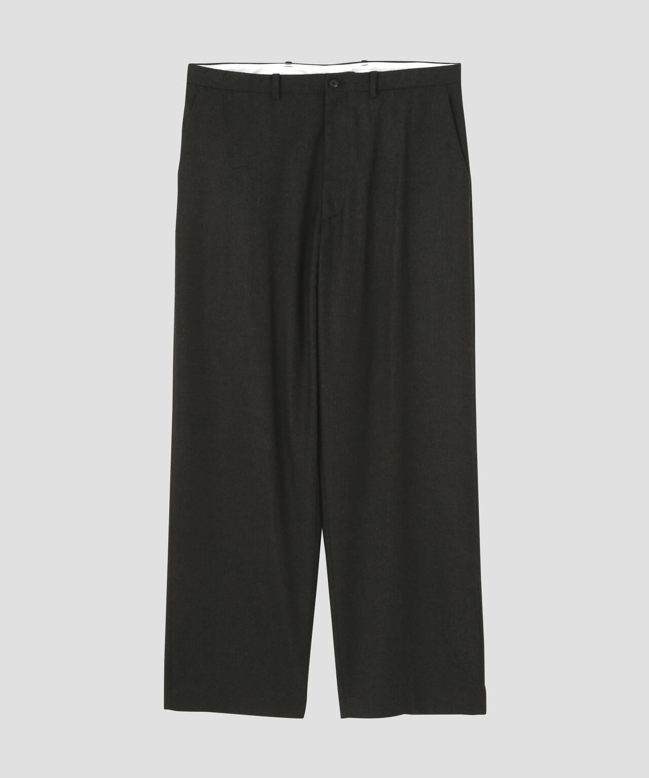YLEVE / NON MULESING WOOL LIGHT FLANNEL TROUSERS