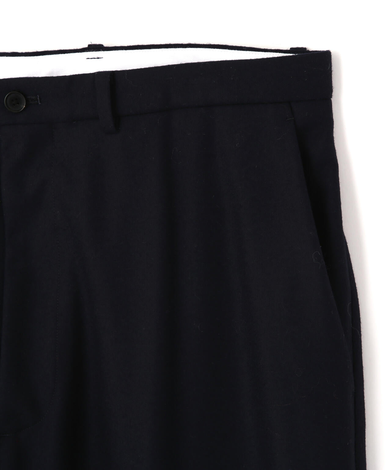 YLEVE / NON MULESING WOOL LIGHT FLANNEL TROUSERS