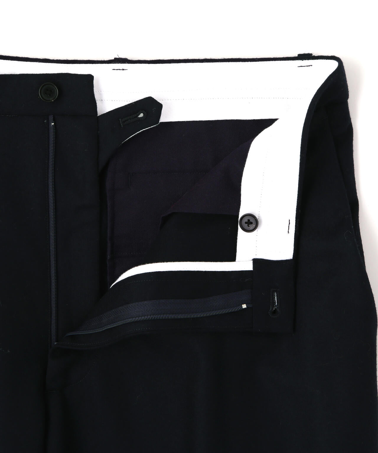 YLEVE / NON MULESING WOOL LIGHT FLANNEL TROUSERS