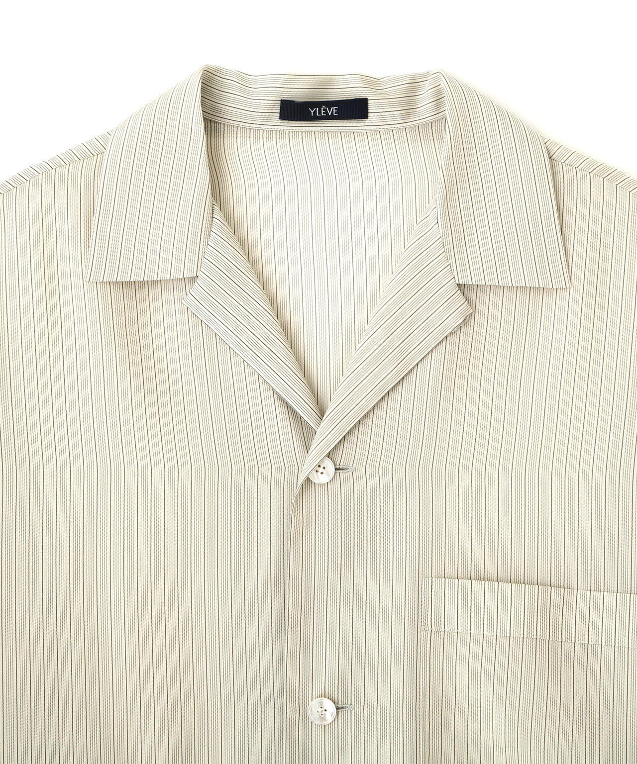 YLEVE / ACETATE CUPRO STRIPE PJ SHIRT
