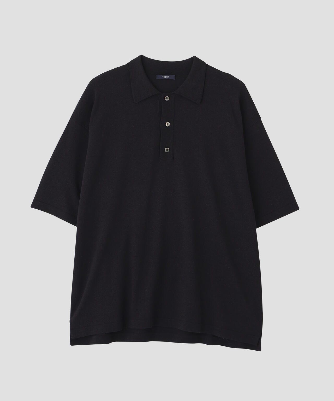 YLEVE / WASHI COTTON PAPER KNIT POLO