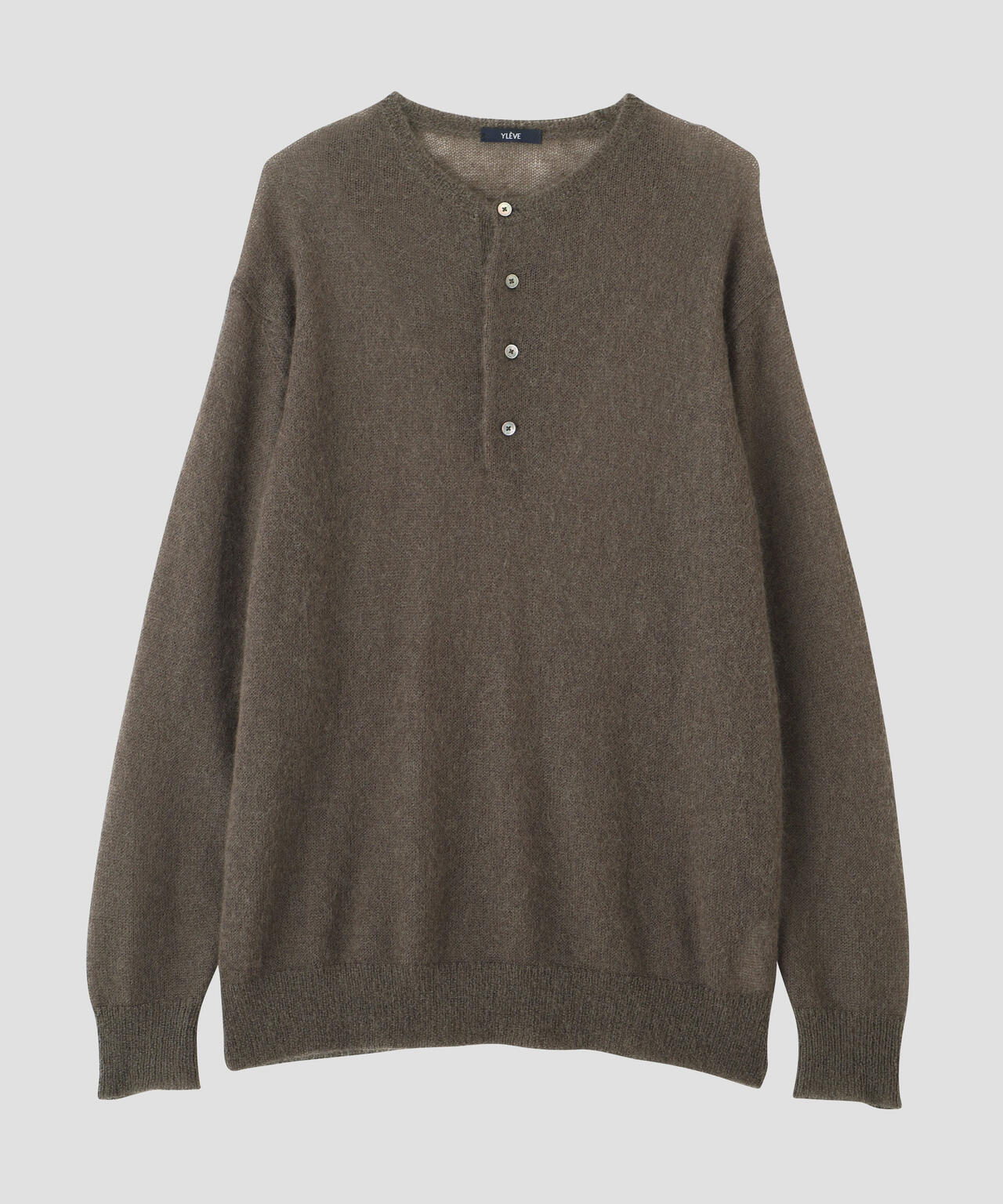 YLEVE / SUPER KID MOHAIR HENRY NECK KNIT