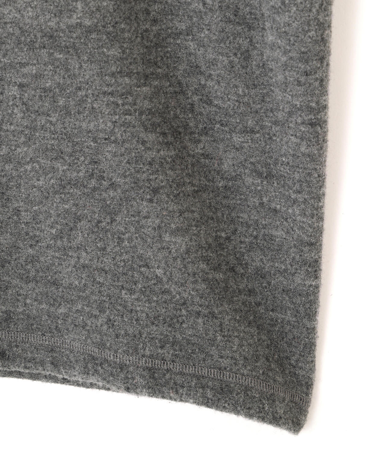 YLEVE / ULTRAFINE MERINO MILLED WOOL KNIT HALF-ZIP PULLOVER
