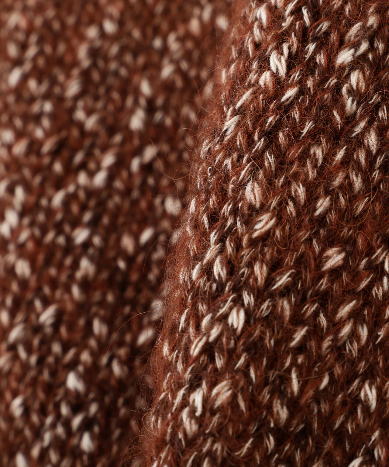 YLEVE / HEATHERED MOHAIR KNIT CARDIGAN