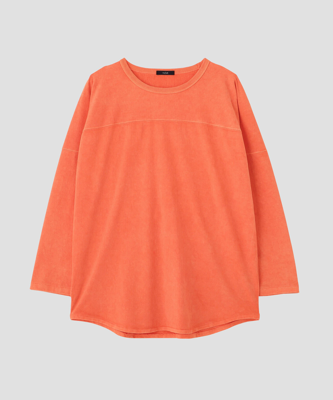 YLEVE / PIGMENT DYED COTTON FOOTBALL T