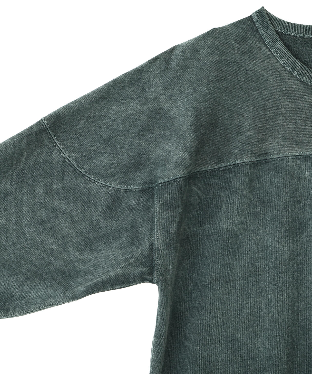 YLEVE / PIGMENT DYED COTTON FOOTBALL T