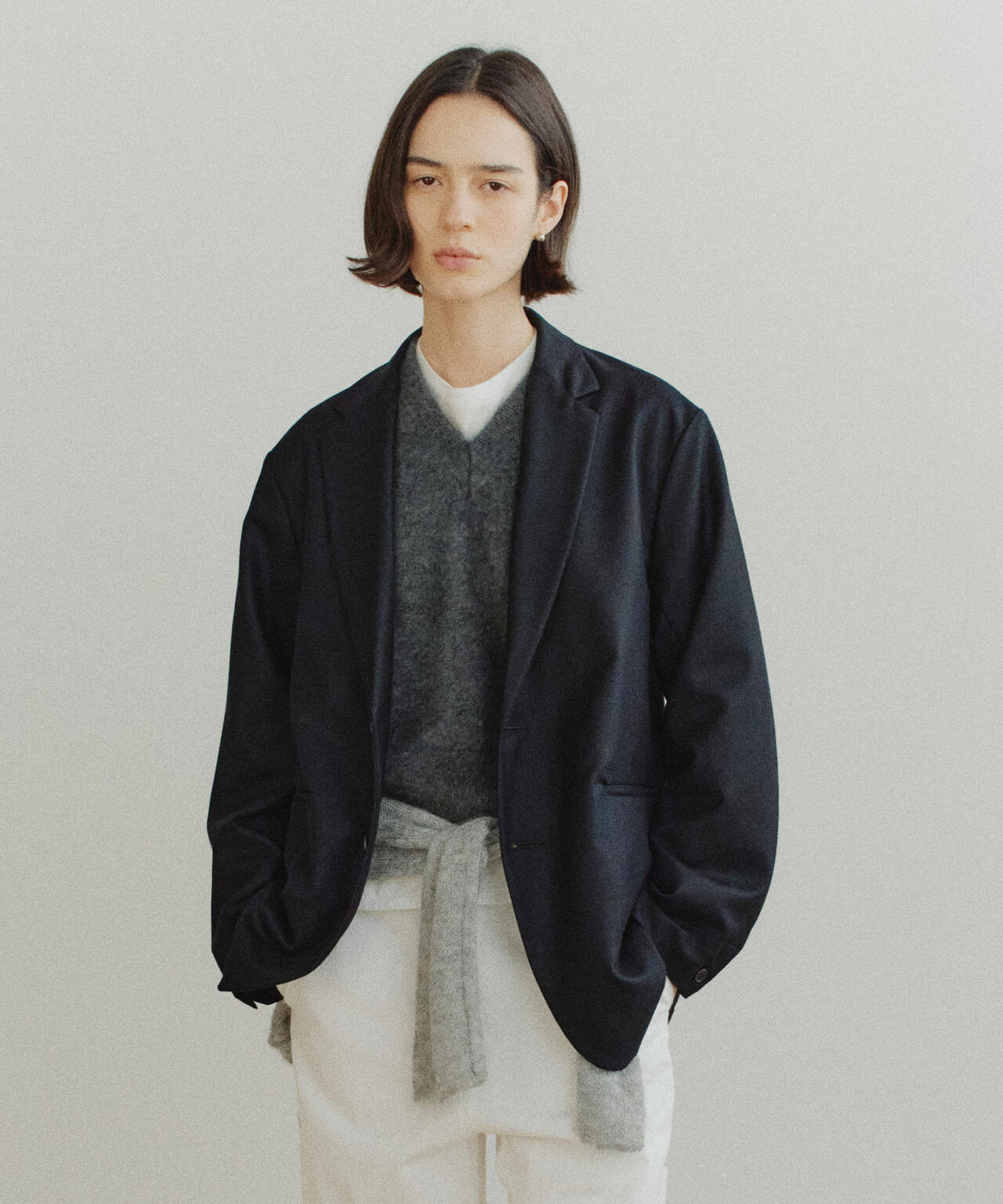 THE LIBRARY / [UNISEX] WOOL FLANNEL JACKET