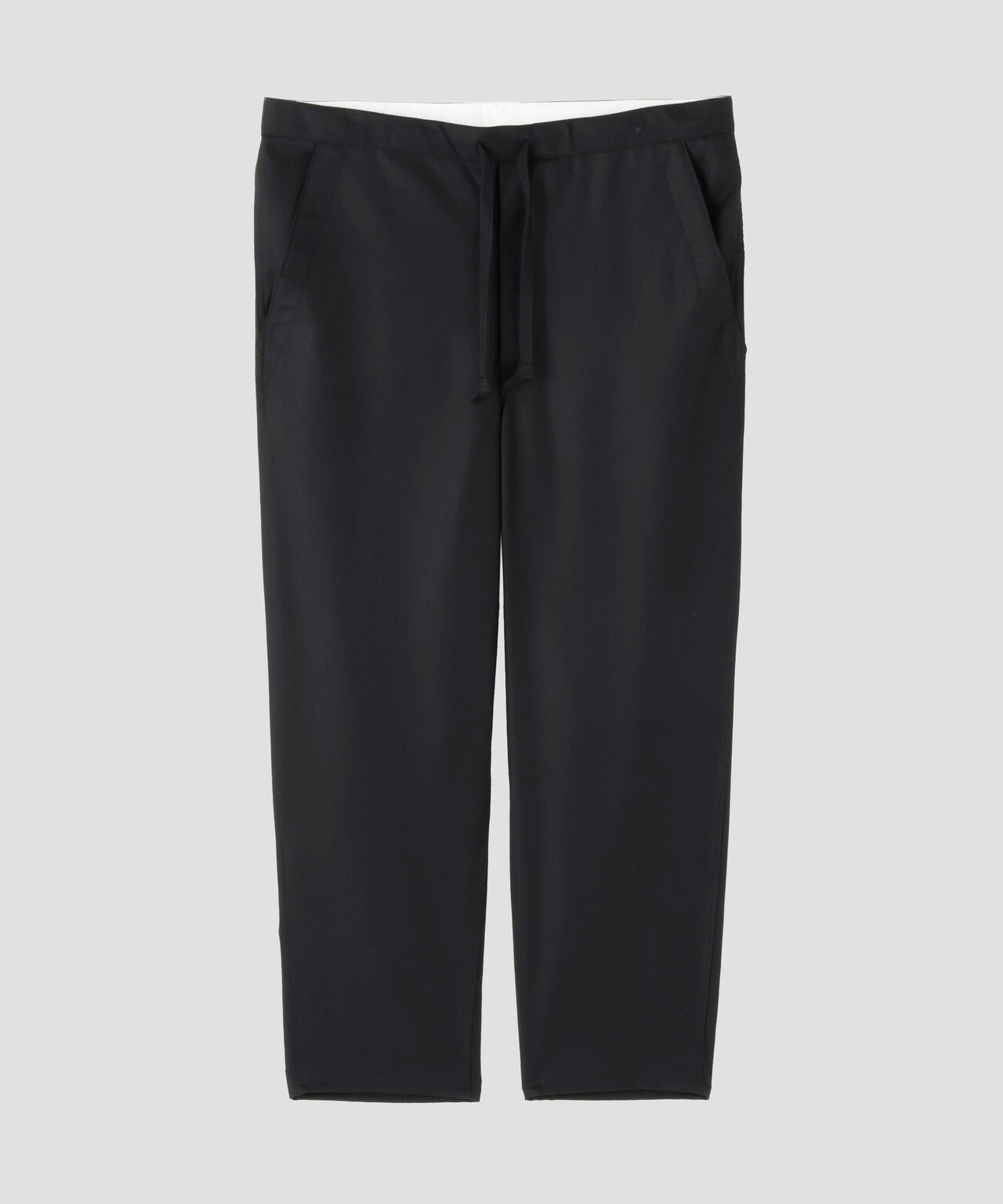 THE LIBRARY / [UNISEX] WOOL FLANNEL TAPERED TROUSERS