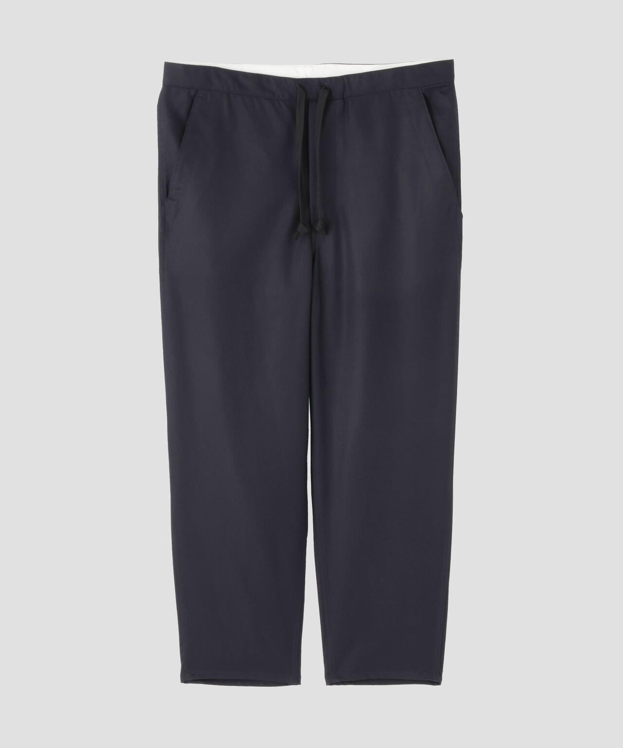 THE LIBRARY / [UNISEX] WOOL FLANNEL TAPERED TROUSERS