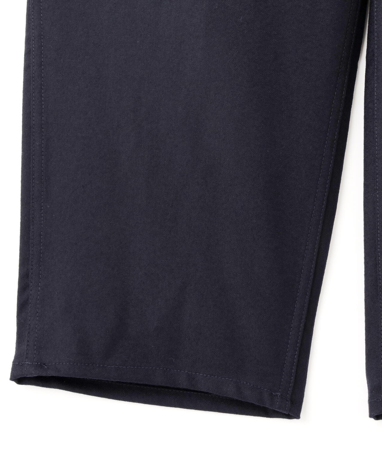 THE LIBRARY / [UNISEX] WOOL FLANNEL TAPERED TROUSERS