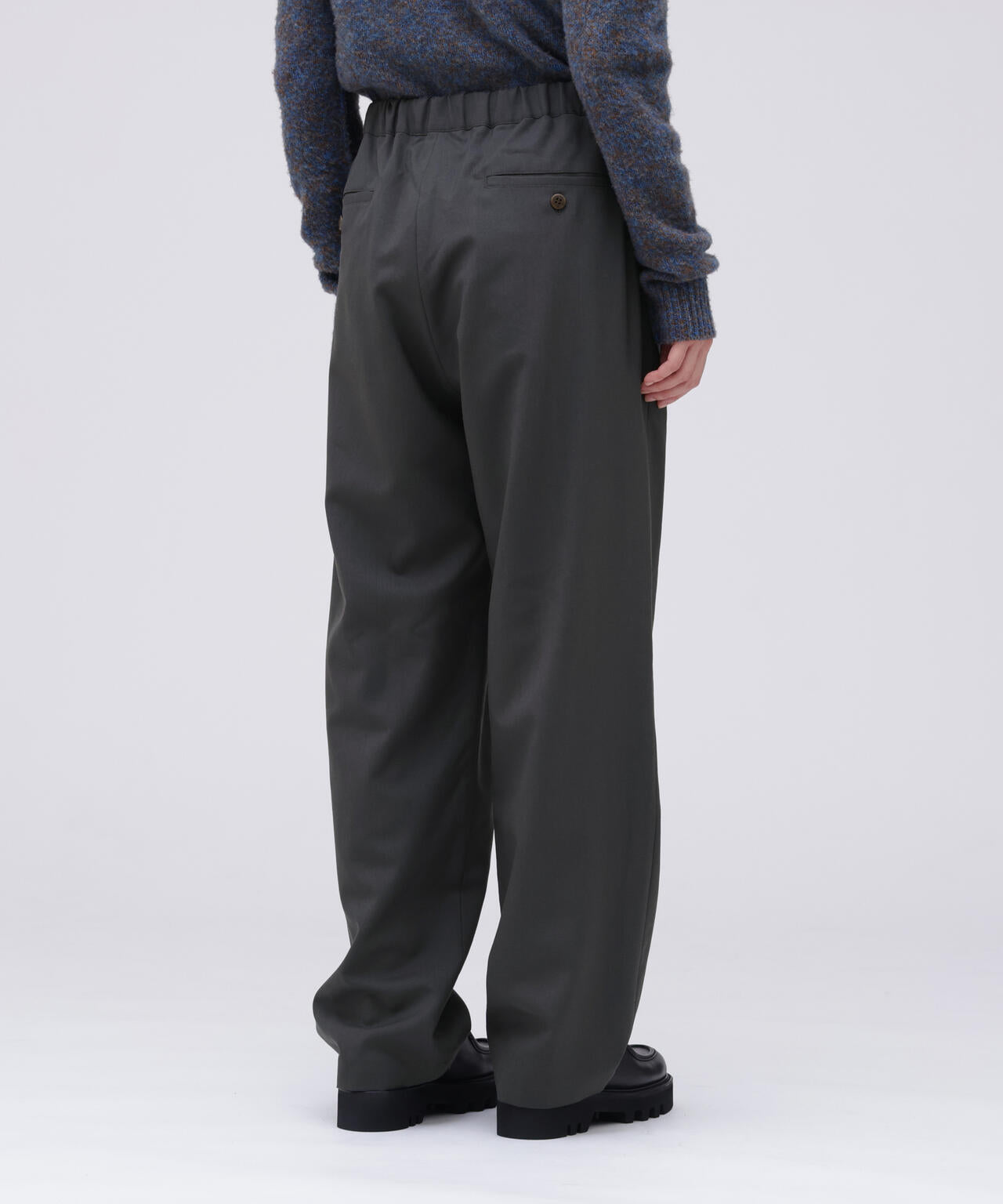 THE LIBRARY / [UNISEX] WOOL TROPICAL EASY TROUSERS