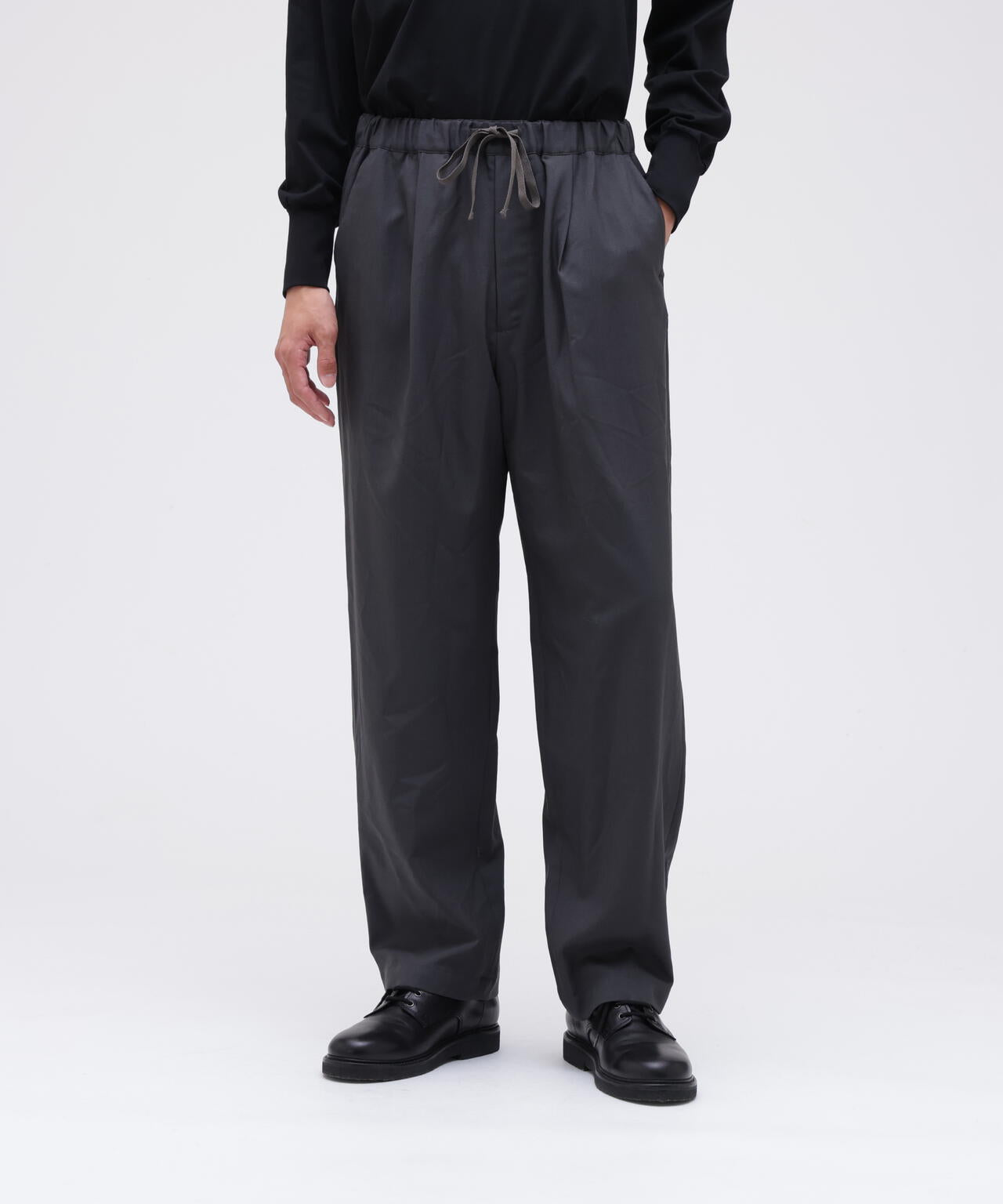 THE LIBRARY / [UNISEX] WOOL TROPICAL EASY TROUSERS
