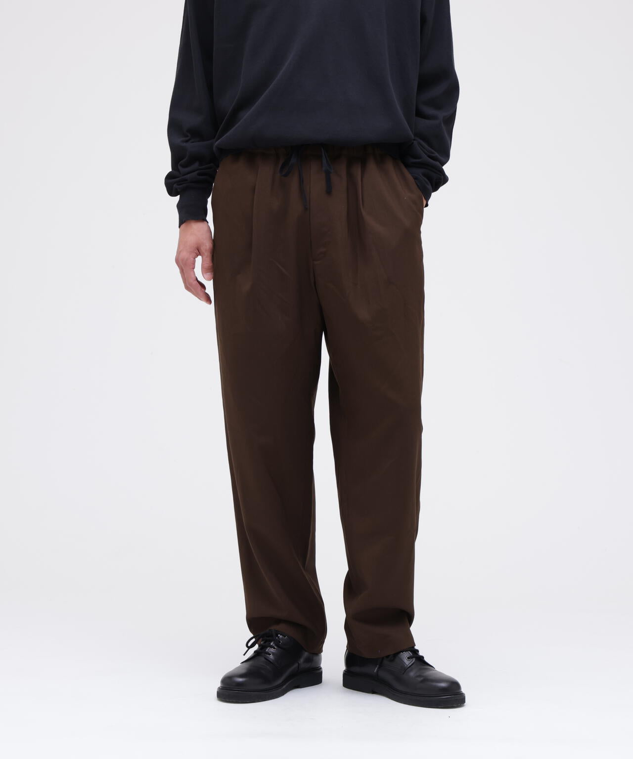 THE LIBRARY / [UNISEX] WOOL TROPICAL EASY TROUSERS