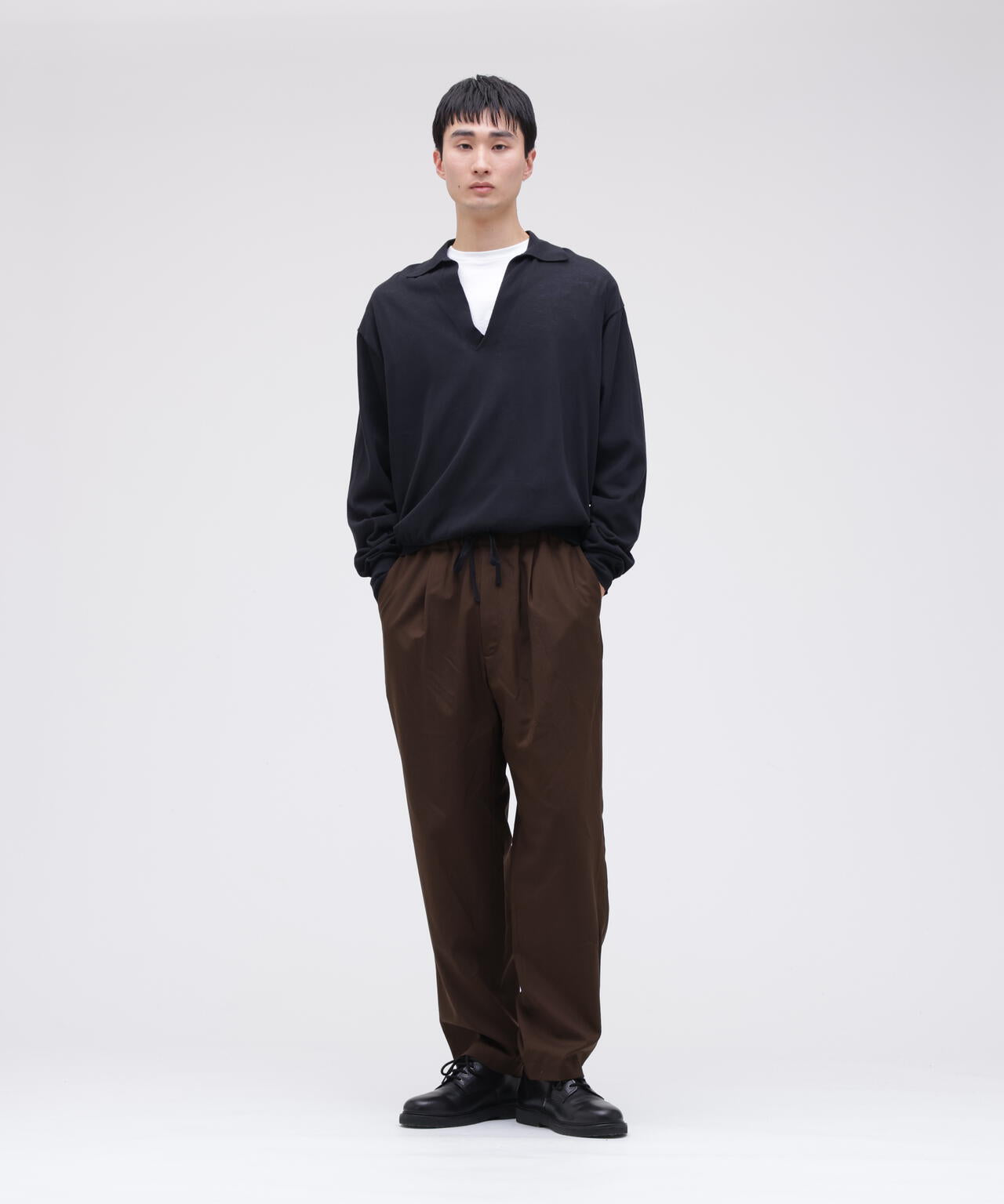 THE LIBRARY / [UNISEX] WOOL TROPICAL EASY TROUSERS