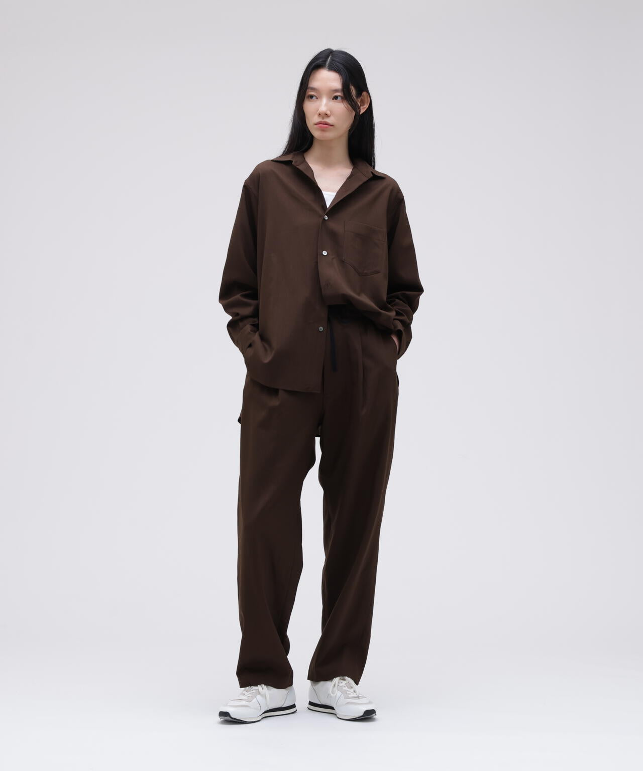 THE LIBRARY / [UNISEX] WOOL TROPICAL EASY TROUSERS