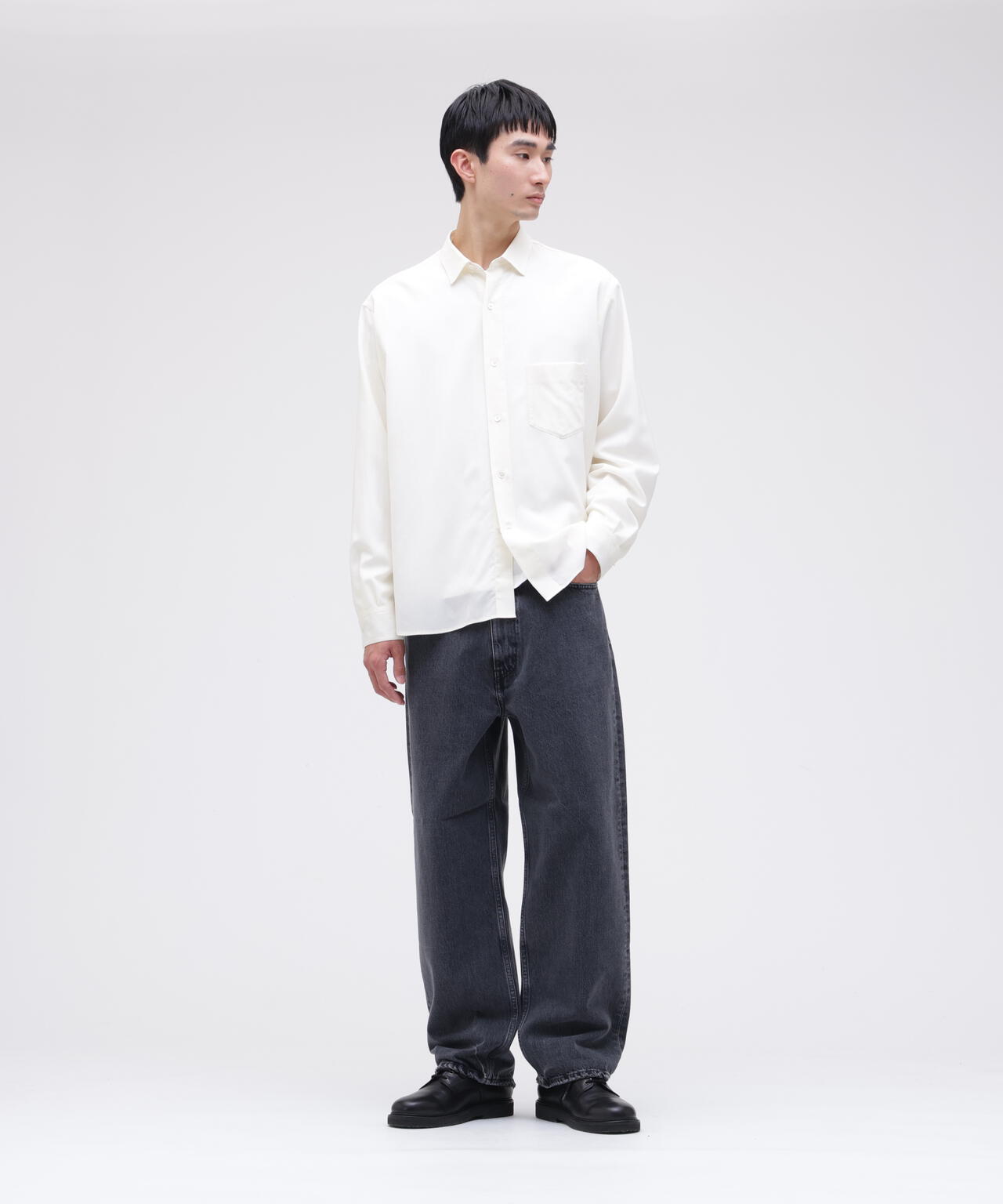 THE LIBRARY / [UNISEX] WOOL TROPICAL SHIRT
