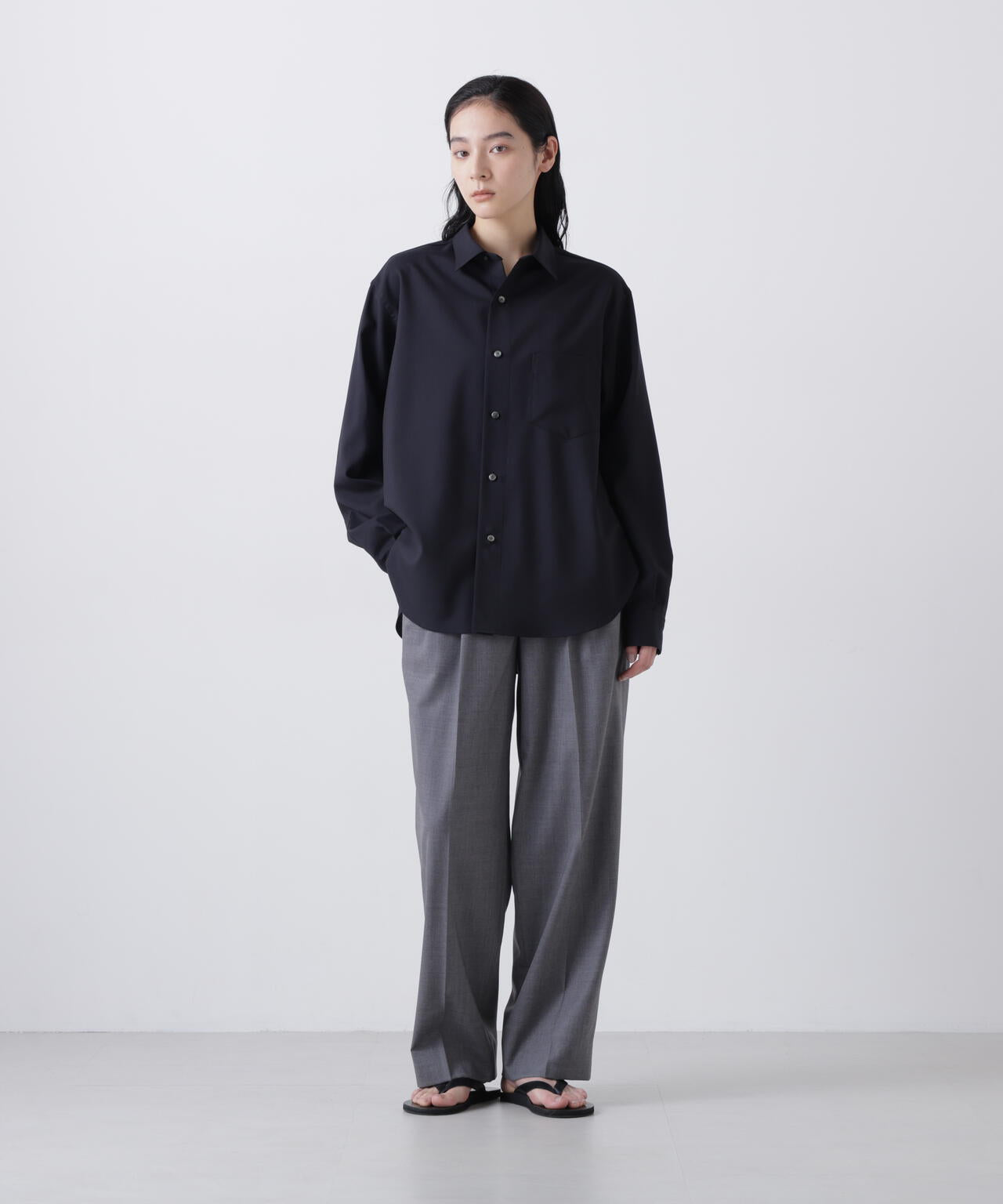 THE LIBRARY / [UNISEX] WOOL TROPICAL SHIRT