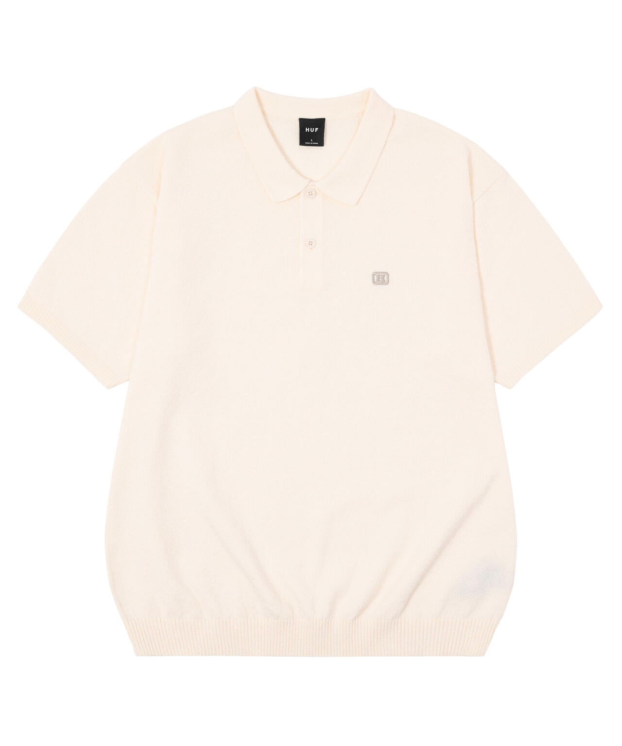 SERIF H KNIT POLO TOP