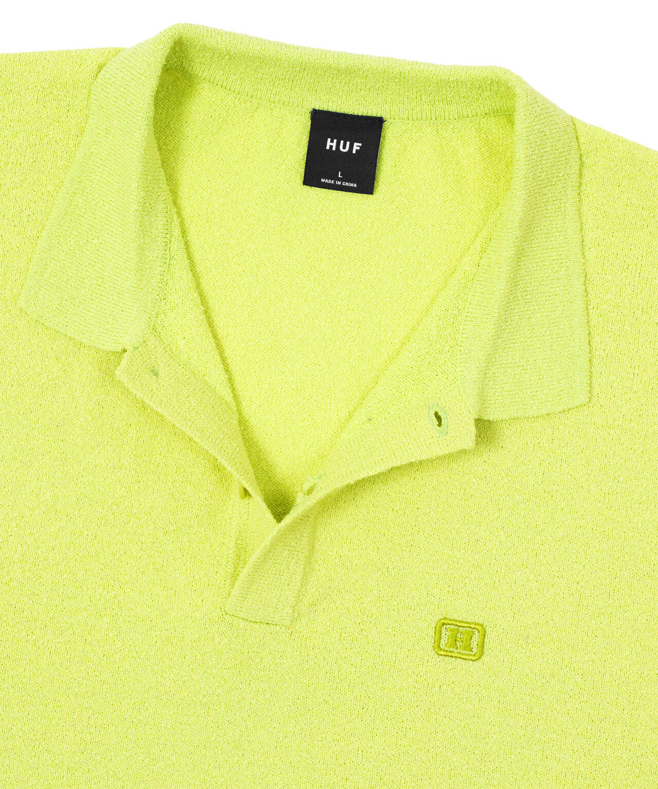 SERIF H KNIT POLO TOP