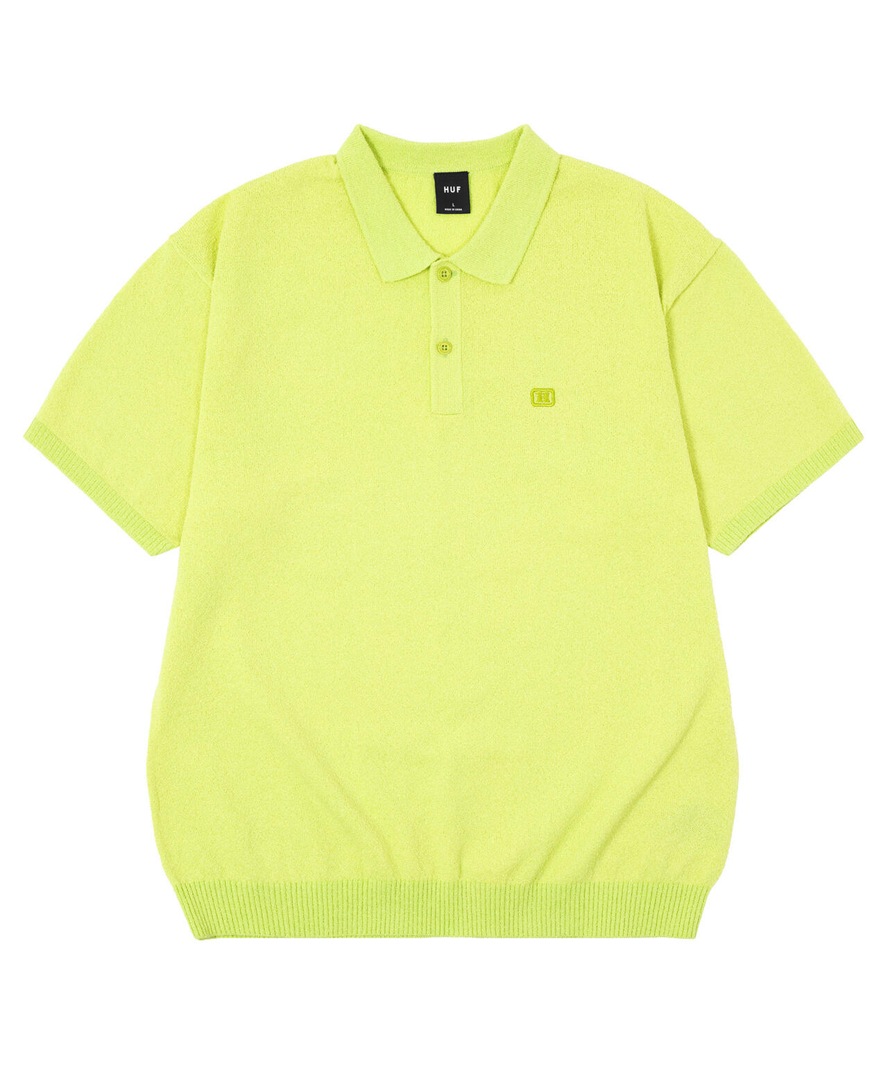 SERIF H KNIT POLO TOP