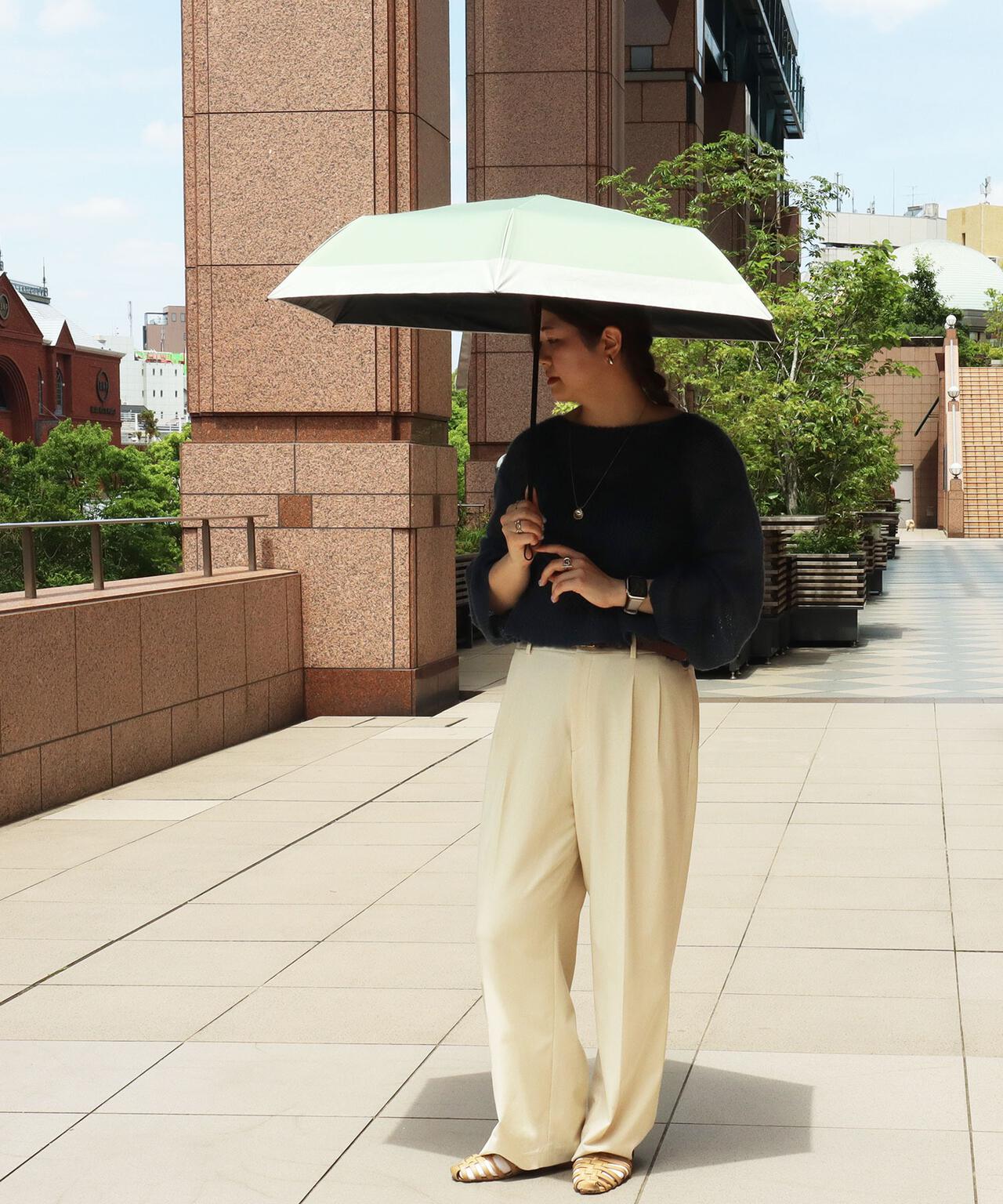 ZENTENKOU 折 55cm バイカラー 全天候傘 晴雨兼用 日傘 雨傘