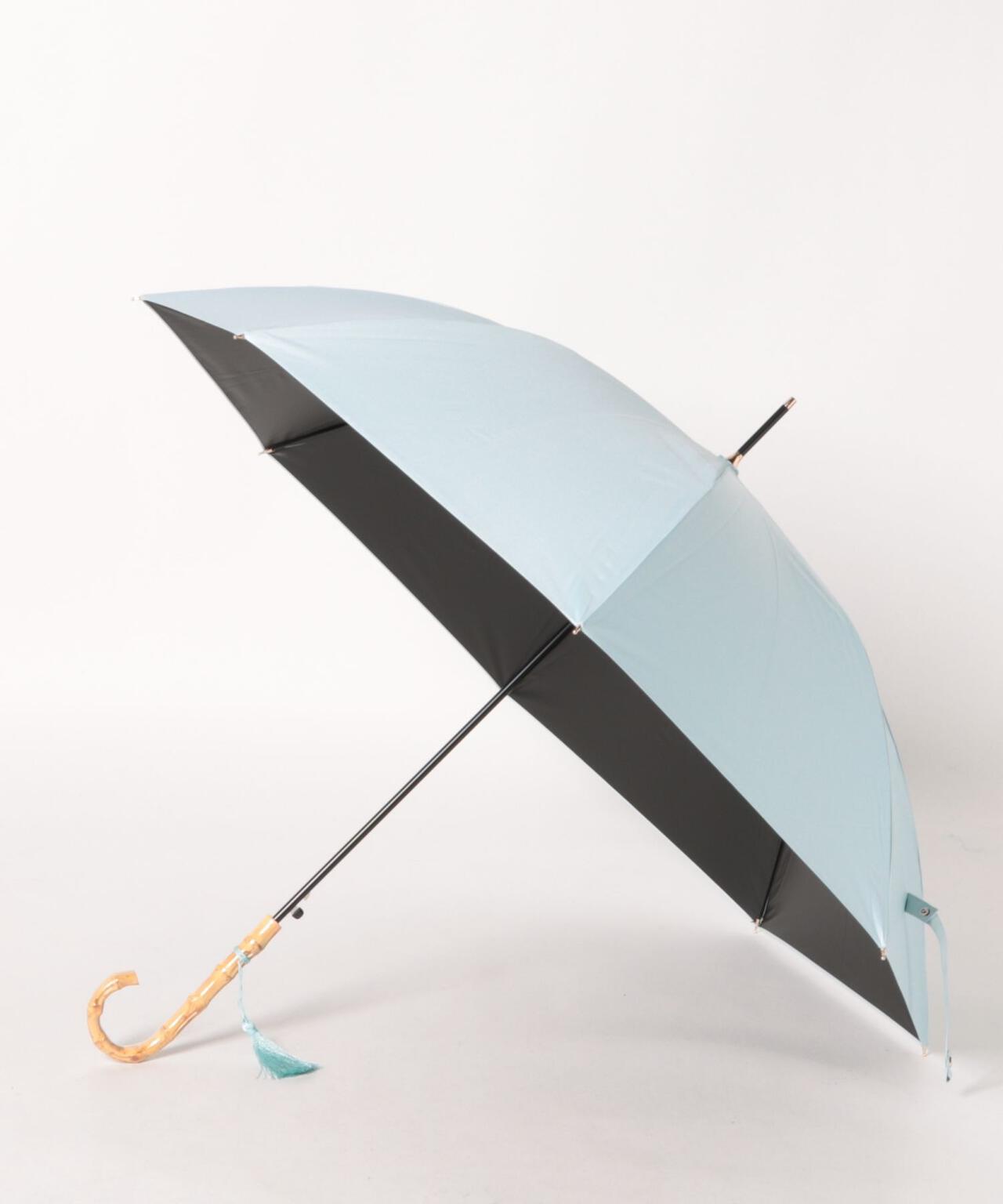 サンシェイドロング竹手元 55cm 晴雨兼用傘 日傘 雨傘