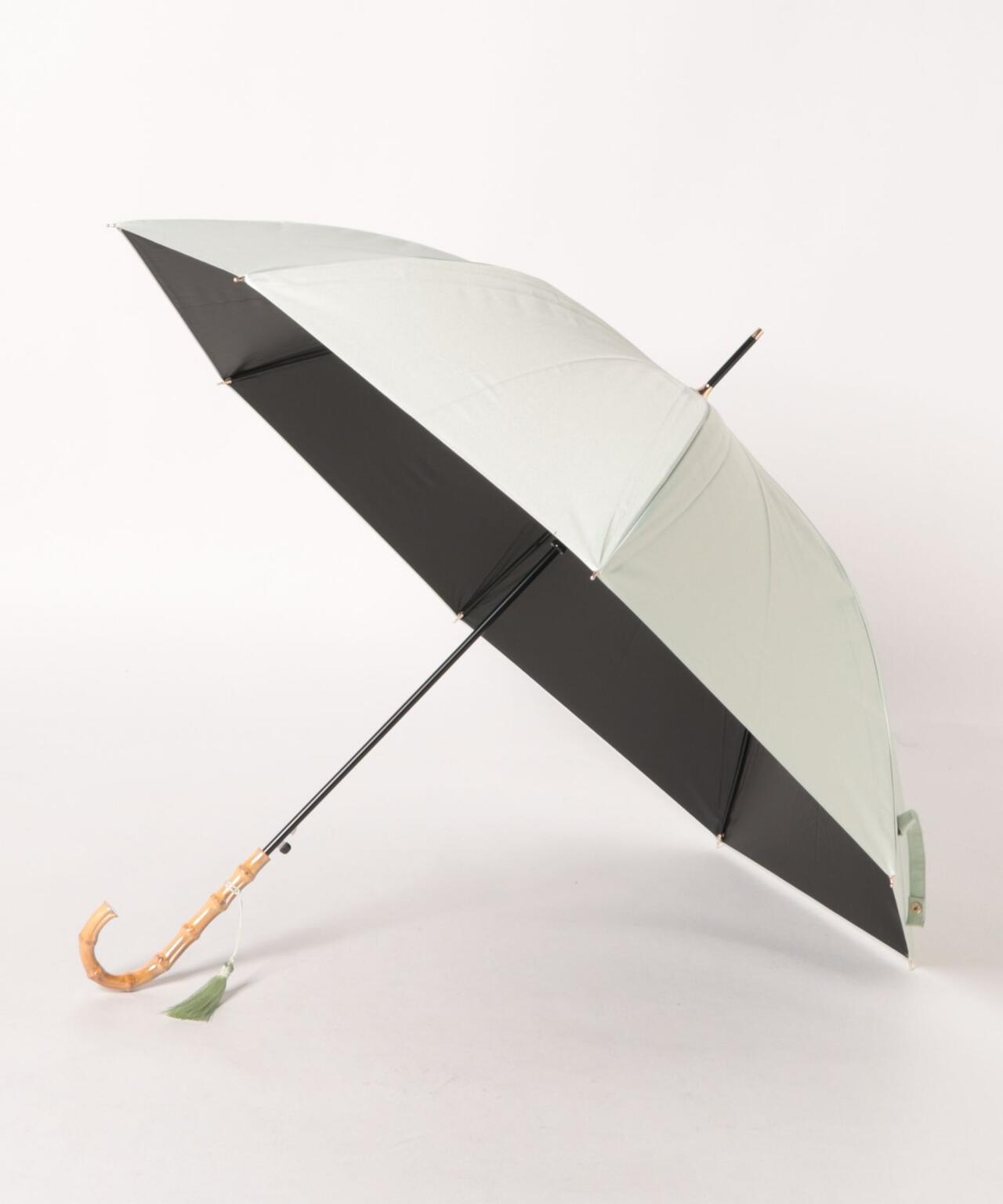 サンシェイドロング竹手元 55cm 晴雨兼用傘 日傘 雨傘