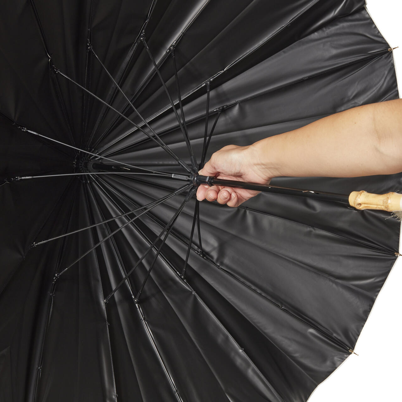 16K花びらき 竹手元 55cm 晴雨兼用傘 日傘 雨傘