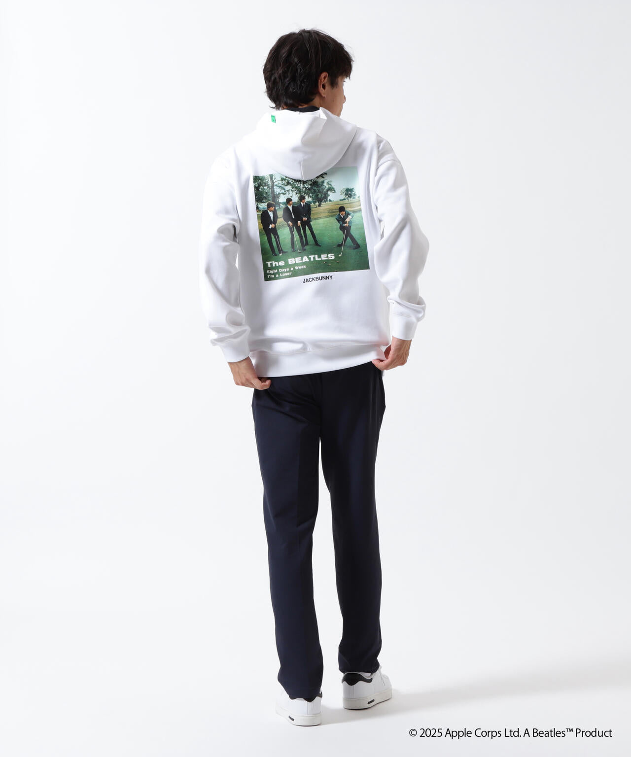 【The BEATLES ×Jack Bunny!!】T/Cダンボール長袖プルオーバーフーディ