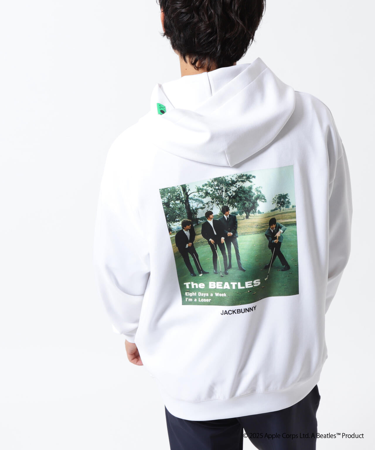 【The BEATLES ×Jack Bunny!!】T/Cダンボール長袖プルオーバーフーディ